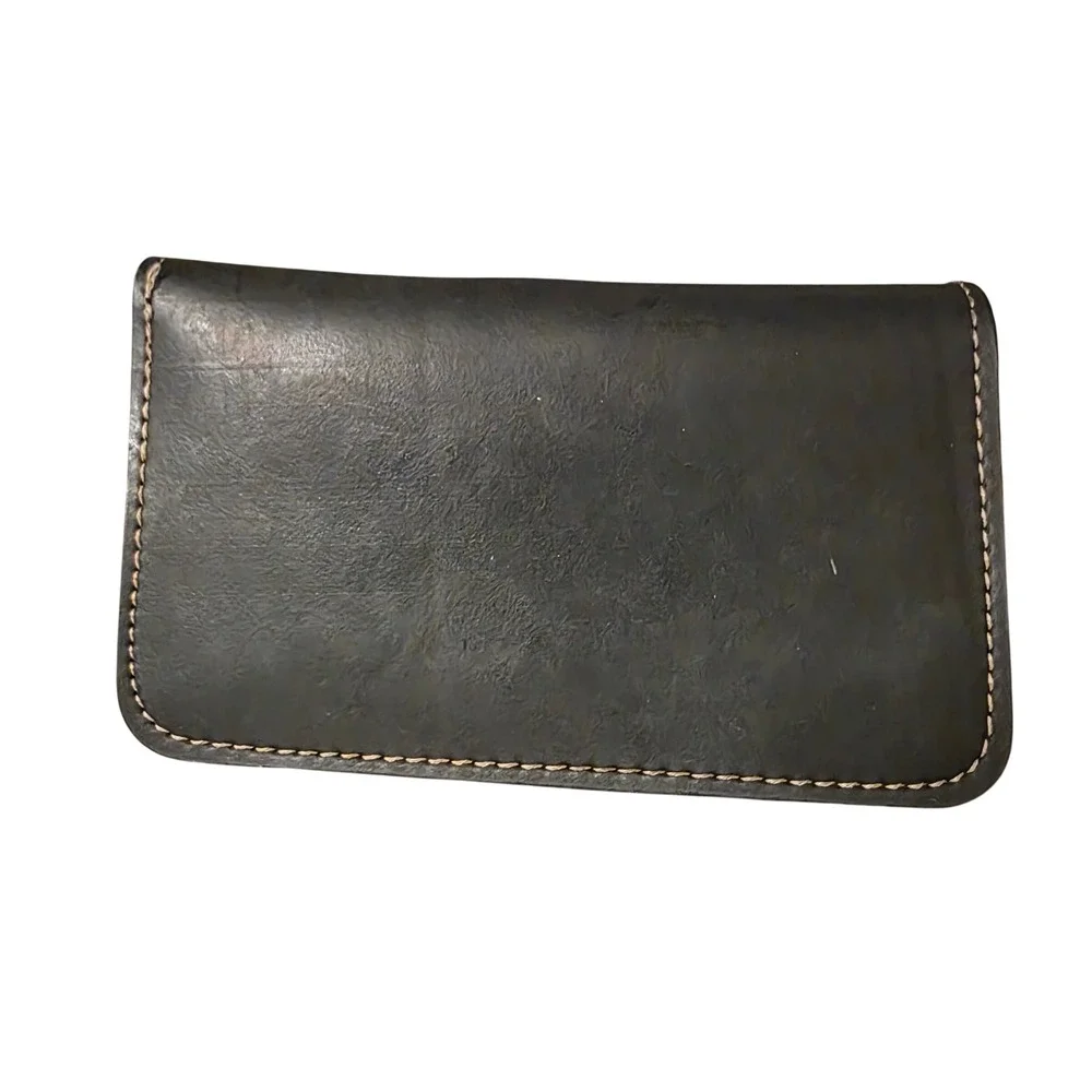 Harley-Davidson Checkbook Cover Littlearth Black Bifold Biker Wallet Logo